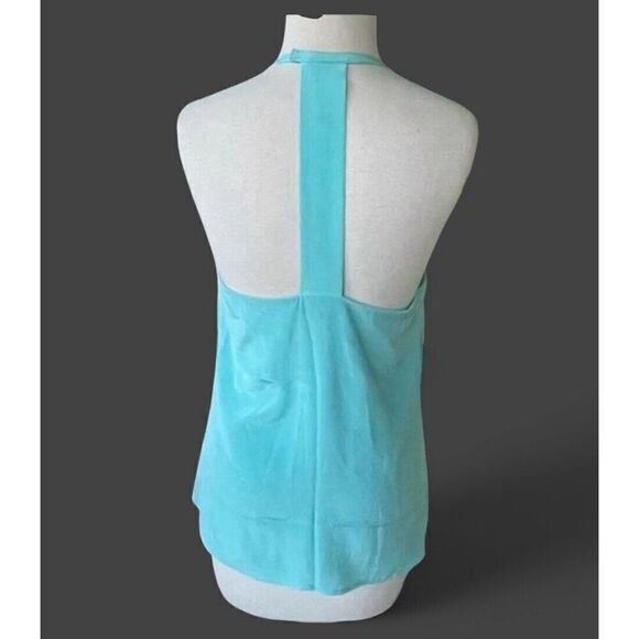 Annie Griffin Women’s Tank Top 100% Silk Polyester Lining XS Sky Blue Never Worn - Picture 2 of 8